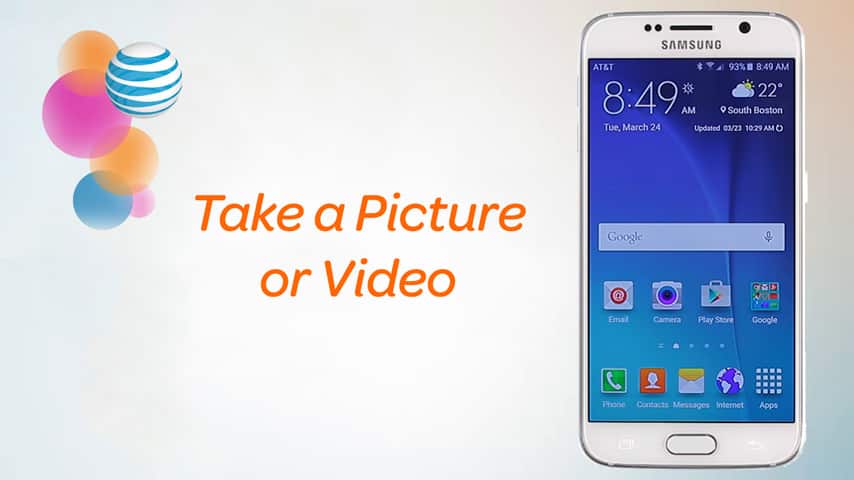 Toma una foto o un video