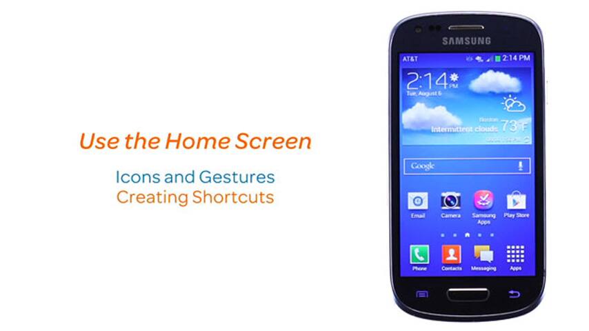 Usar la pantalla de inicio