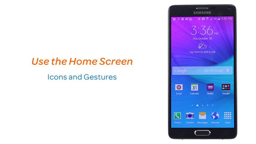 Uso de la pantalla de inicio