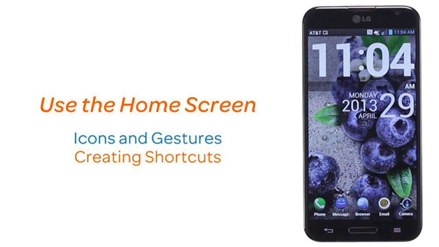 Interactuar con la pantalla de inicio