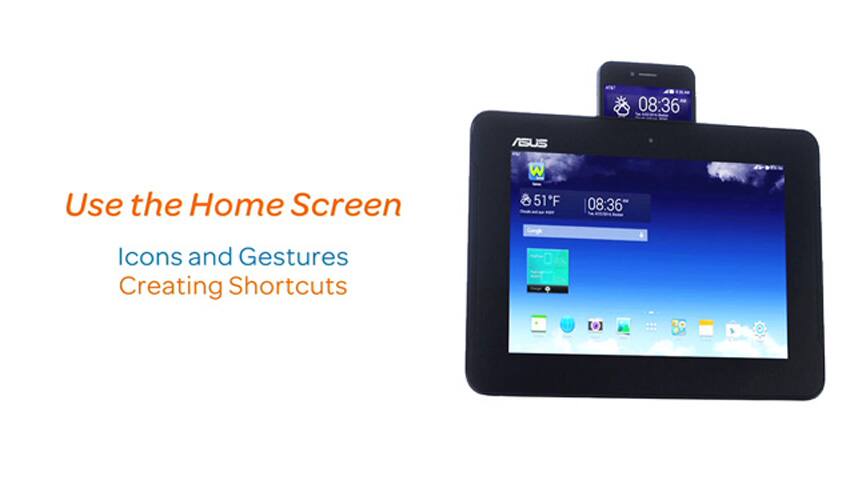 Uso de la pantalla de inicio