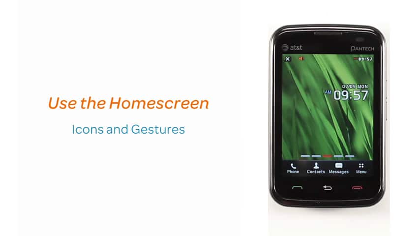 Interactuar con la pantalla de inicio