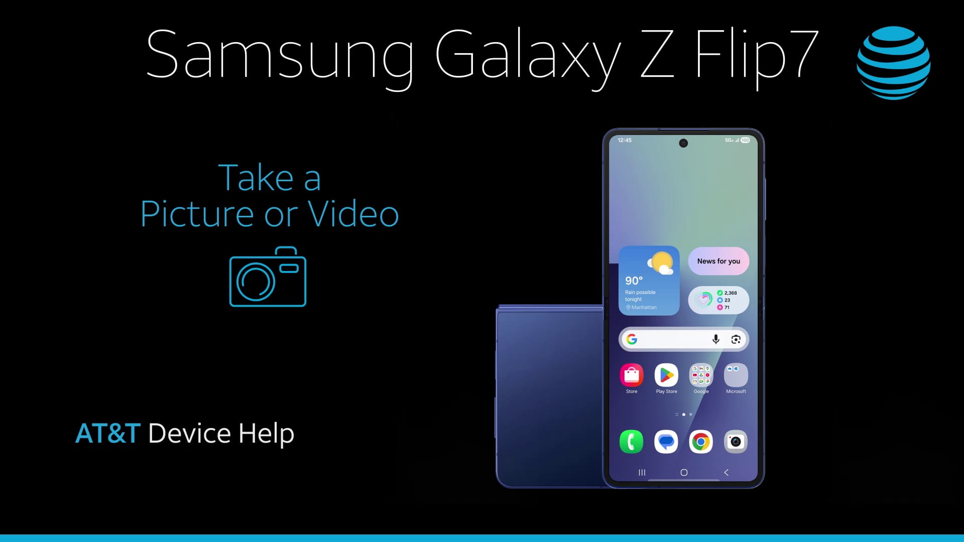 Toma una foto o un video