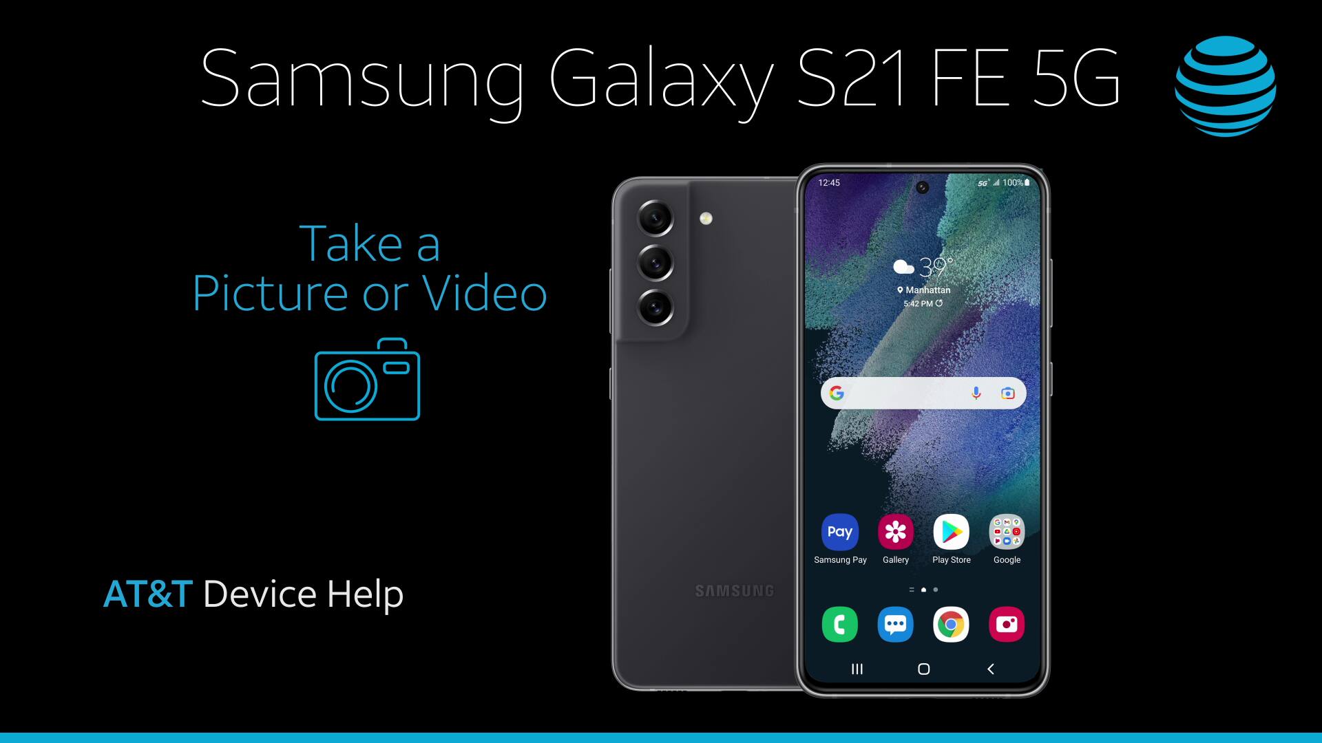 Toma fotografía o graba videos