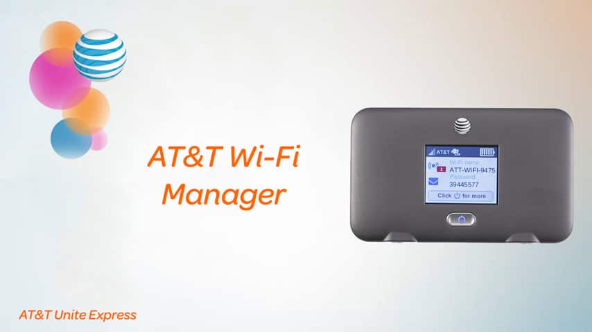Resumen del administrador de Wi-Fi de AT&T