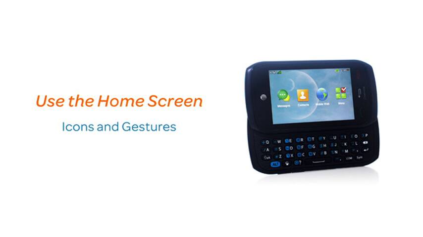 Usar la pantalla de inicio