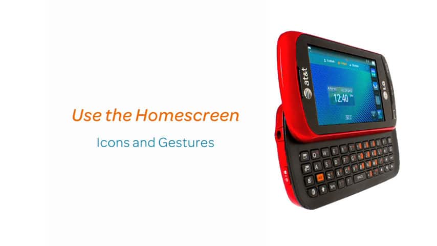 Uso de la pantalla de inicio