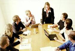 In a meeting