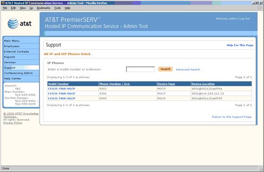 Screen capture - Support - IP Phones