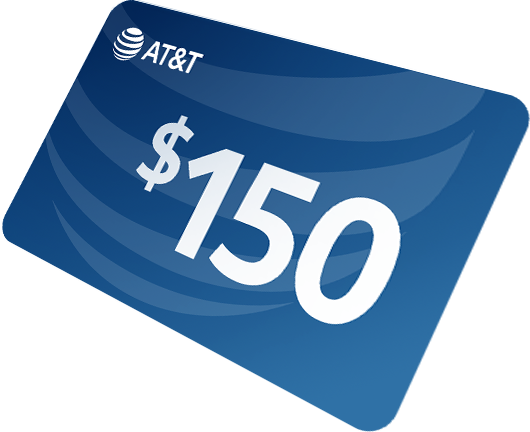 AT&T Fiber internet reward card