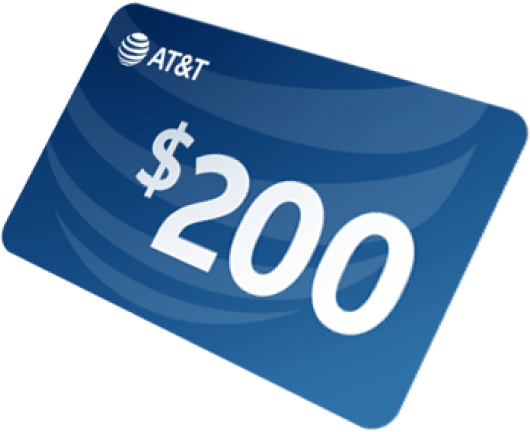 AT&T Fiber internet reward card