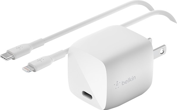 Belkin 30W GaN USB-C Charger with C to Lightning Cable