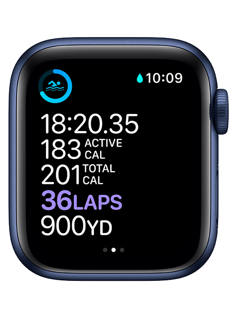 Apple Watch Series 6 40mm 32 GB in Blue Aluminum - Deep Navy Sport - $200  Off - AT\u0026T