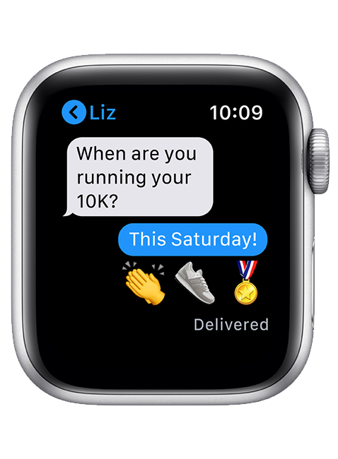 Apple Watch Series 6 40mm 32 GB in Silver Stainless - White Sport - $200  Off - AT\u0026T