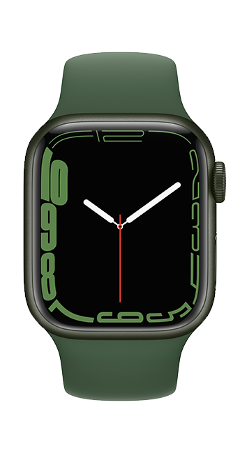Apple Watch Series 7 - 41mm - Green Aluminum Clover Sport