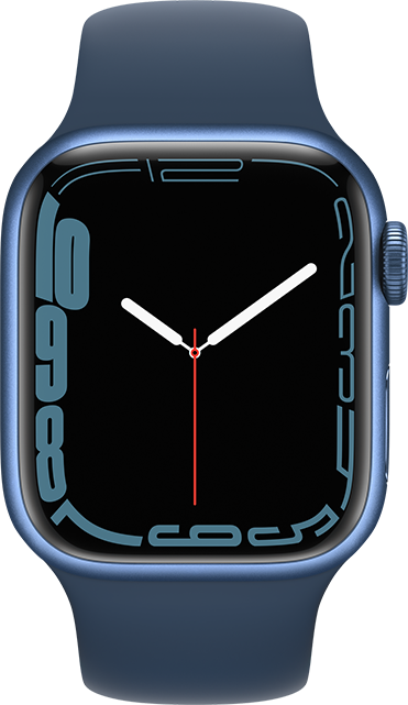 Apple Watch Series 7 - 41 mm - Aluminio azul - Correa deportiva azul Abyss