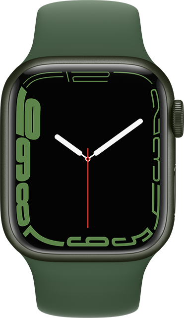 Apple Watch Series 7 - Aluminio verde con correa deportiva Clover