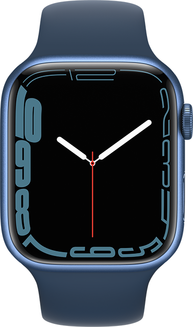 Apple Watch Series 7 - 45mm - Blue Aluminum Abyss Blue Sport