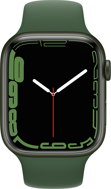 Apple Watch Series 7 - 45 mm - Aluminio verde - Banda deportiva Clover