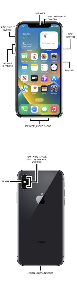 Apple iPhone XR Diagram - AT&T Device Support
