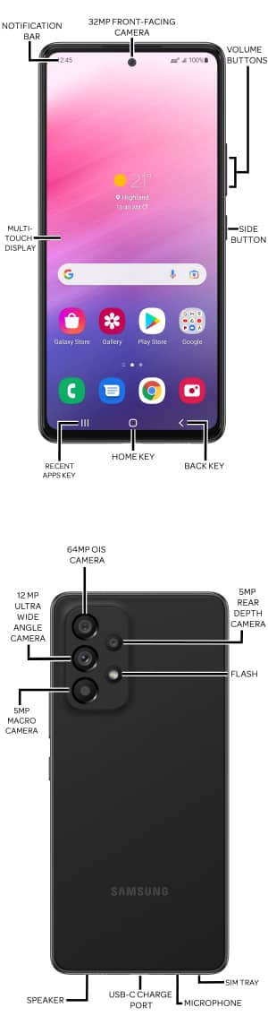 Samsung Galaxy A53 5G - Fiche technique 