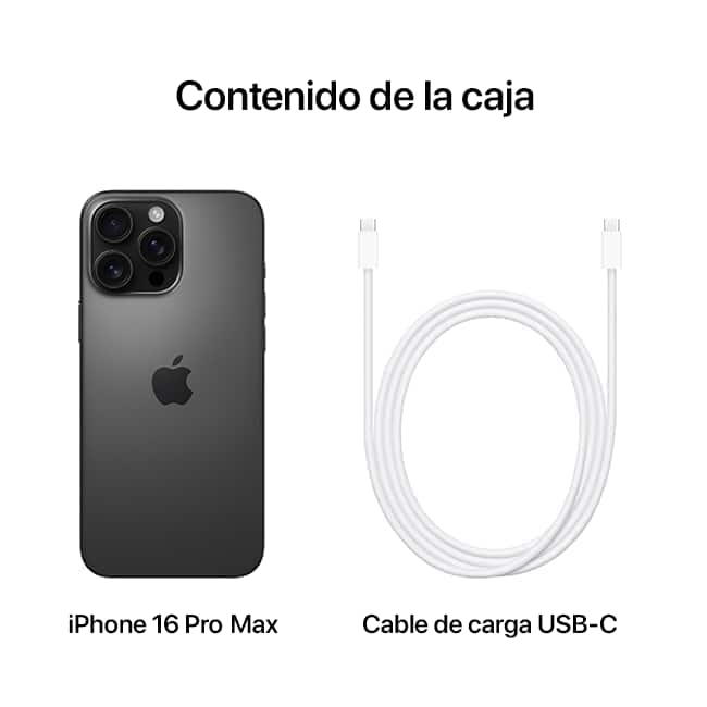 Apple iPhone 16 Pro Max, titanio negro (consulta de producto 10)
