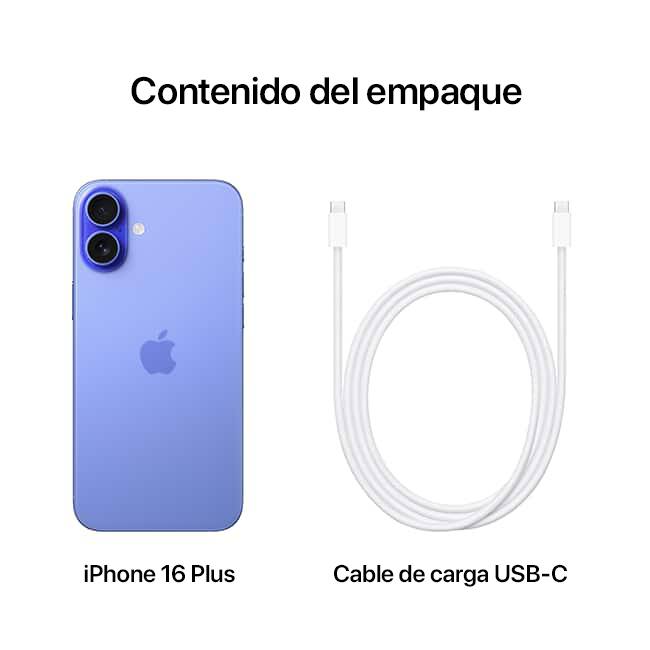 Apple iPhone 16 Plus, ultramarino (consulta de producto 10)