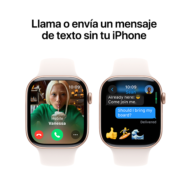 Apple Watch Series 10 de 46 mm, aluminio oro rosa con correa deportiva color rosa rubor, S-M (consulta de producto 8)