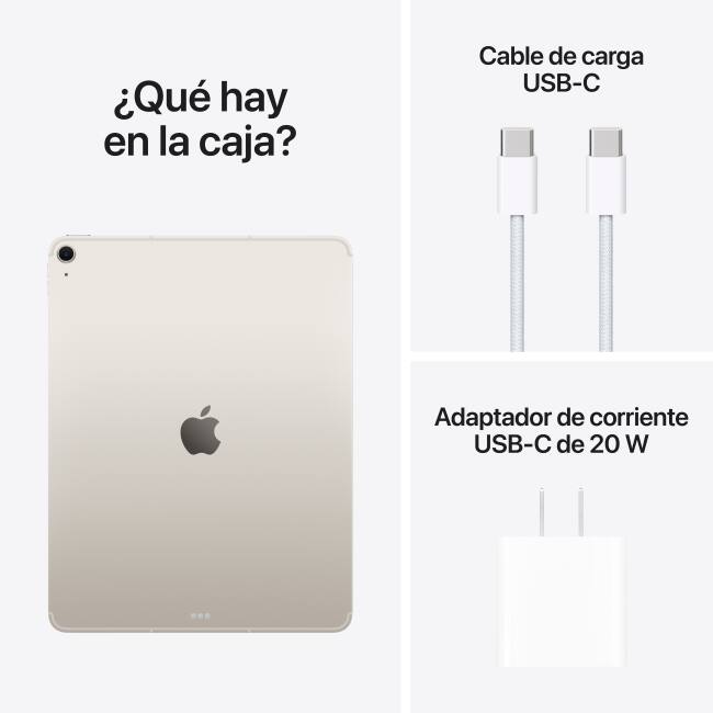 Apple iPad Air de 13" (M3) 2025, Blanco Estelar (consulta de producto 10)