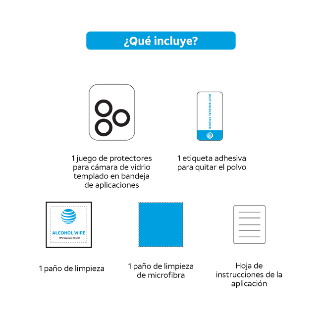 Anillos protectores de vidrio para cámara AT&T Essentials para iPhone 16 Pro/16 Pro Max, plateado con gemas (consulta de producto 4)