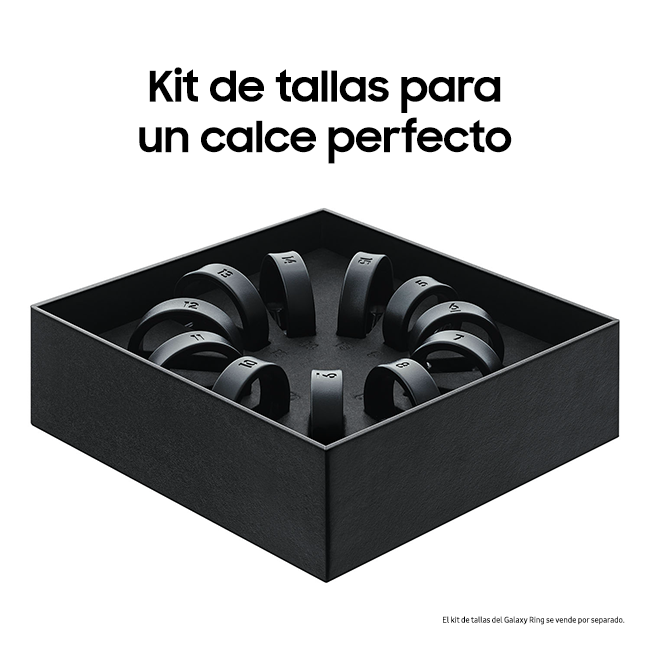 Medidor de tamaño de Samsung Galaxy Ring