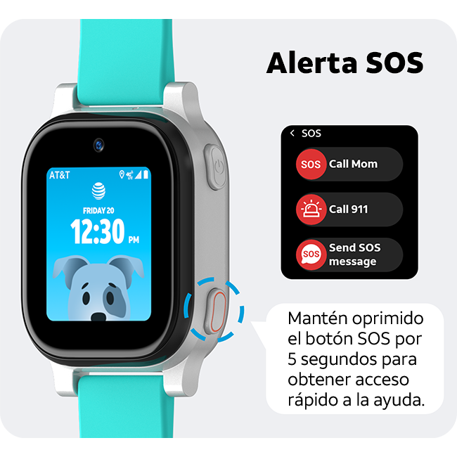Funcionalidad clave 3 de AT&T amiGO Jr. Watch