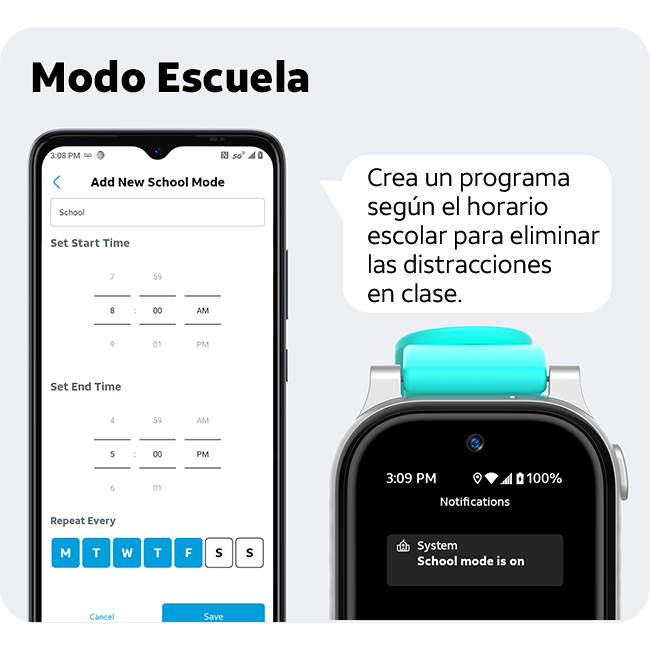 Funcionalidad clave 4 de AT&T amiGO Jr. Watch