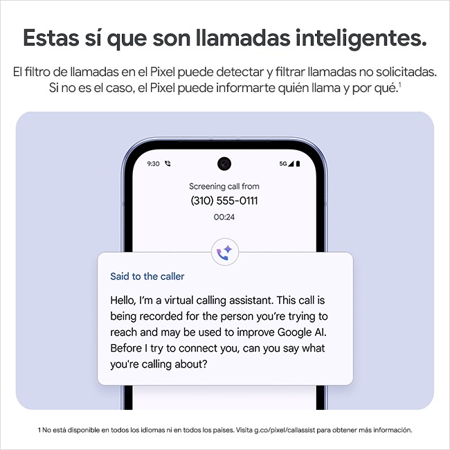 Google Pixel 9a, obsidiana (consulta de producto 7)