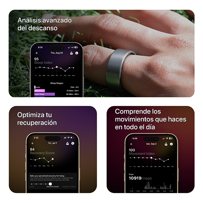 Ultrahuman Ring AIR, titanio crudo (consulta de producto 6)