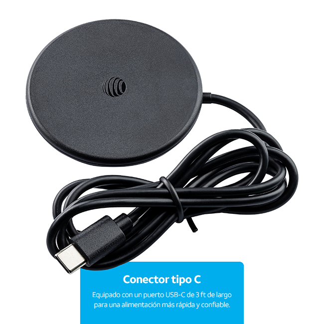 Almohadilla de carga inalámbrica magnética + soporte con aro AT&T Essentials