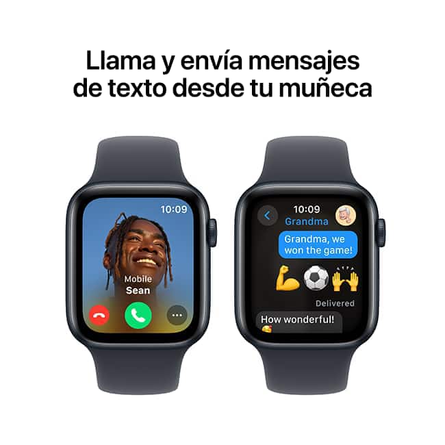 Apple Watch SE 2.ª gen., (2022) de 44 mm, aluminio medianoche con correa deportiva medianoche, M-L (consulta de producto 5)