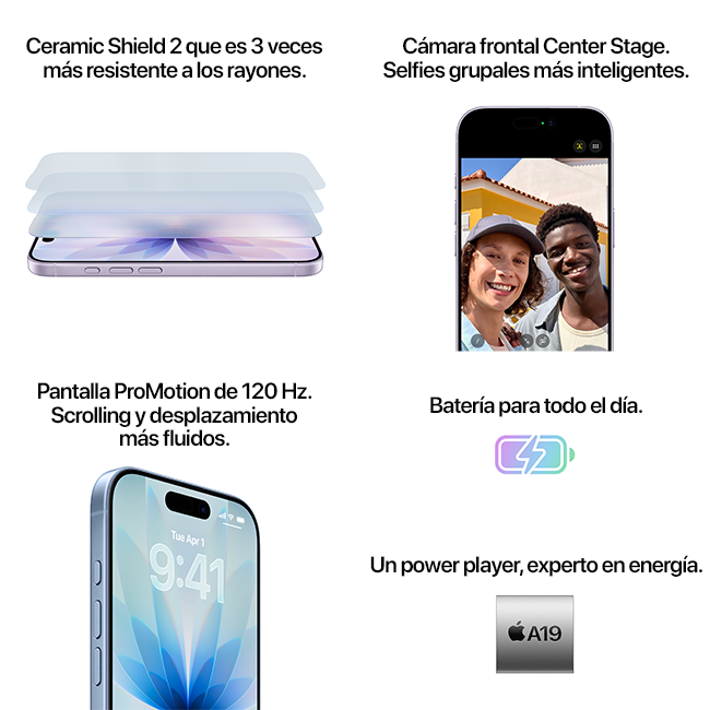 Apple iPhone 17, azul neblina (consulta de producto 6)