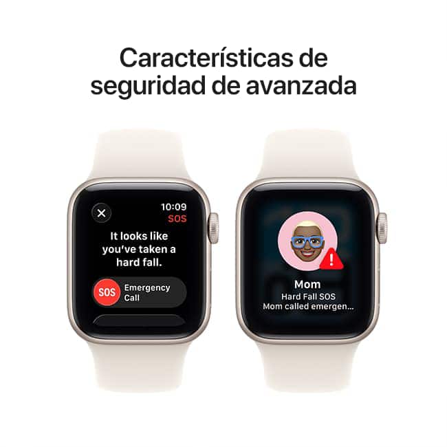 Apple Watch SE 3 de 40 mm, aluminio blanco estelar con correa deportiva blanco estelar, S-M (consulta de producto 7)