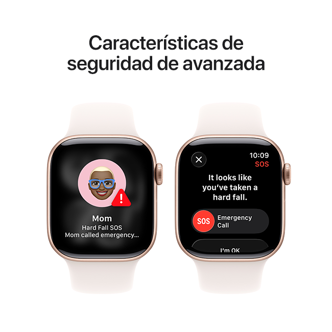Apple Watch Series 11 de 42 mm, aluminio oro rosa con correa deportiva color rosa rubor, S-M (consulta de producto 6)