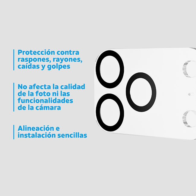 Protectores para pantalla de vidrio templado AT&T Essentials, paquete de 2 + protectores para cámara, paquete de 2 - iPhone 17 Pro