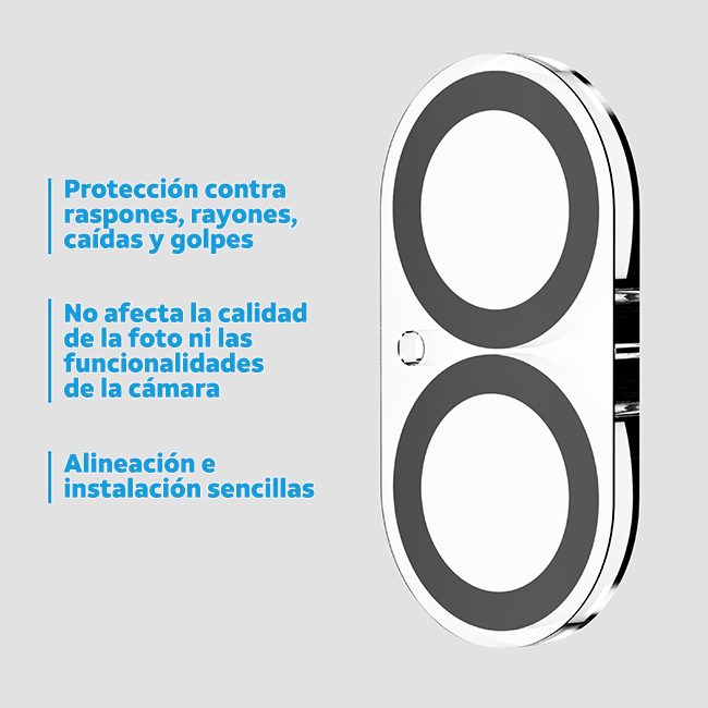 AT&T Essentials Tempered Glass 2 Pack Screen Protectors + 2 Pack Camera Protectors - iPhone 17 - Clear  (Product view 5)