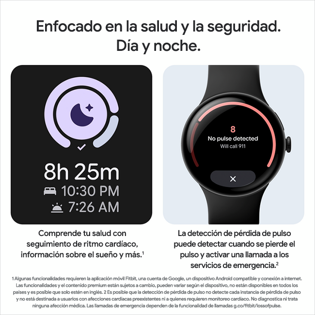 Google Pixel Watch 4 de 41 mm, obsidiana (consulta de producto 7)