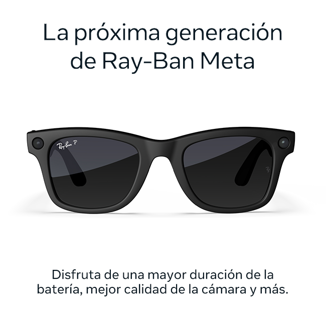Ray-Ban Meta Wayfarer (Gen 2) - Lentes polarizados negro mate