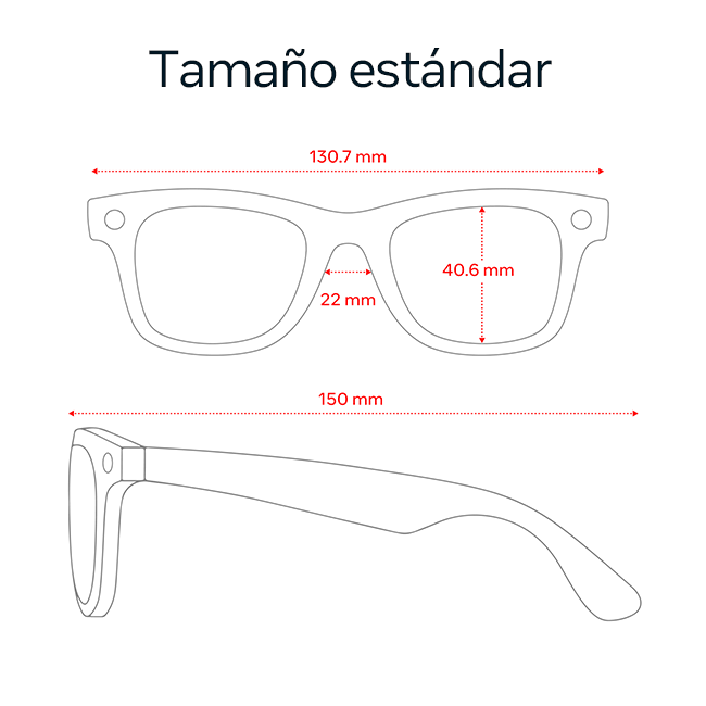 Ray-Ban Meta Wayfarer (Gen 2) - Lentes polarizados negro mate