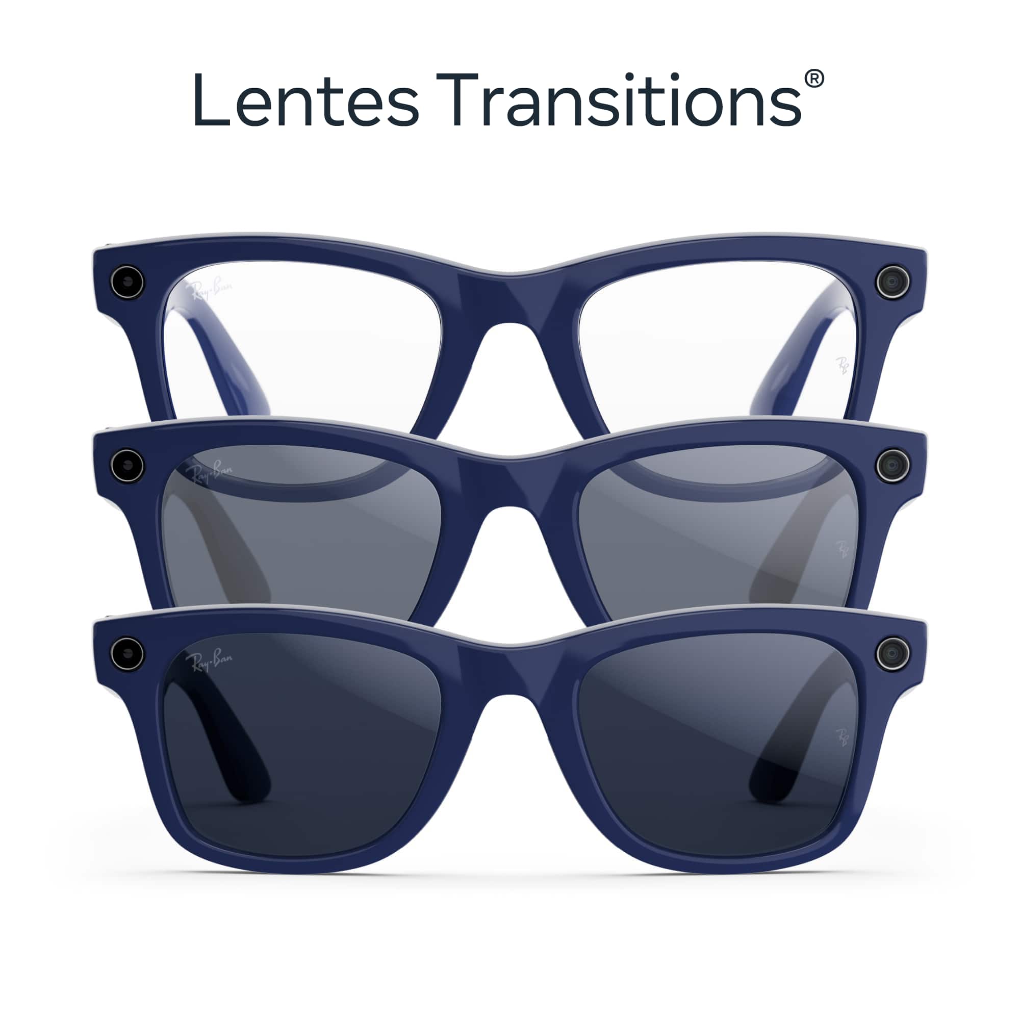 Ray-Ban Meta Wayfarer (Gen 2) - con lentes Transitions, azul cósmico brillante