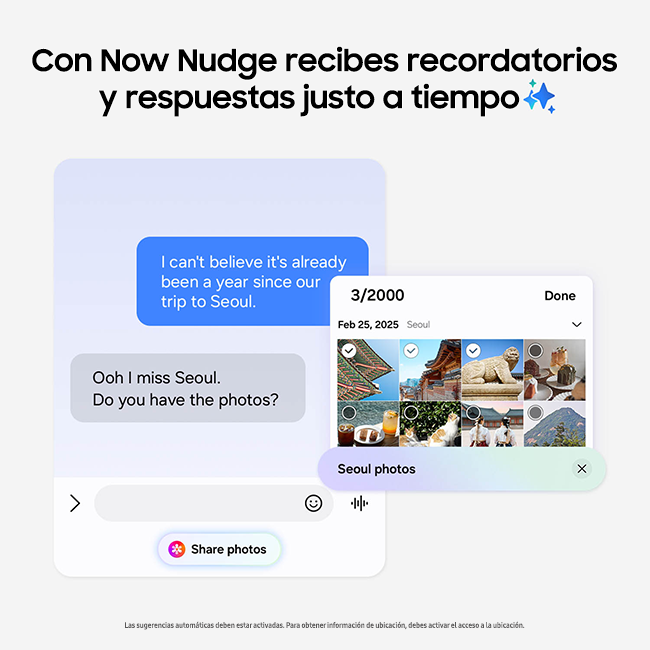 Imagen de la funcionalidad clave Now Nudge con Galaxy AI