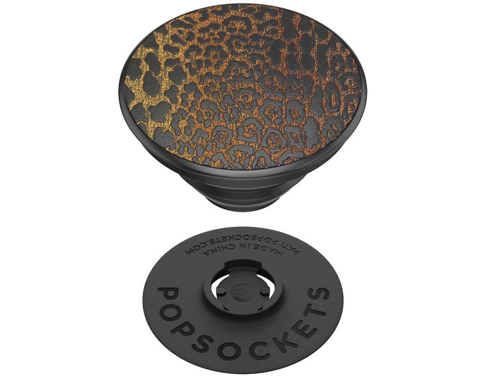 PopSocket PopGrip Embossed Metal Leopard AT&T
