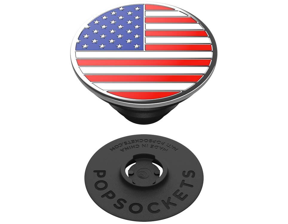 PopSockets PopGrip Con Tapa Intercambiable Esmalte Old Glory - Agarre Para Móvil