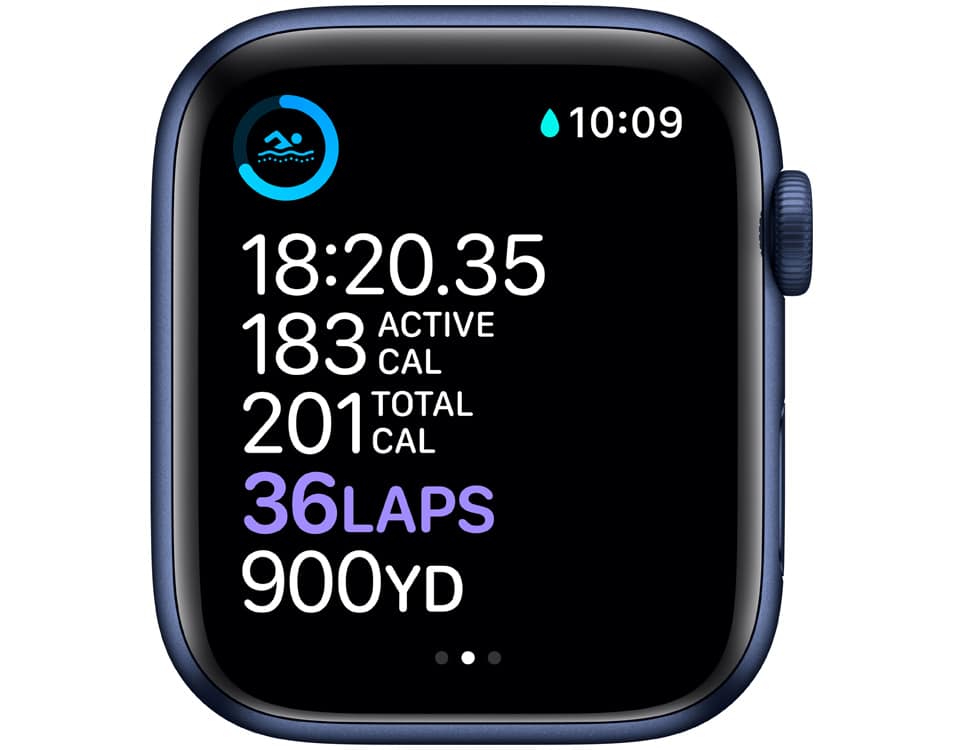 Apple Watch Series 6 44mm 32 GB in Blue Aluminum - Deep Navy Sport - $200  Off - AT&T